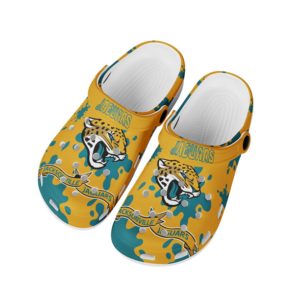 Women's Jacksonville Jaguars Bayaband Clog Shoes 002 Women's Jacksonville Jaguars Bayaband Clog Shoes 002